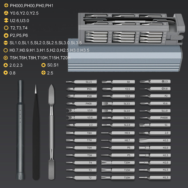 Electric Screwdriver Set with Multiple Bits for Electronics Repair