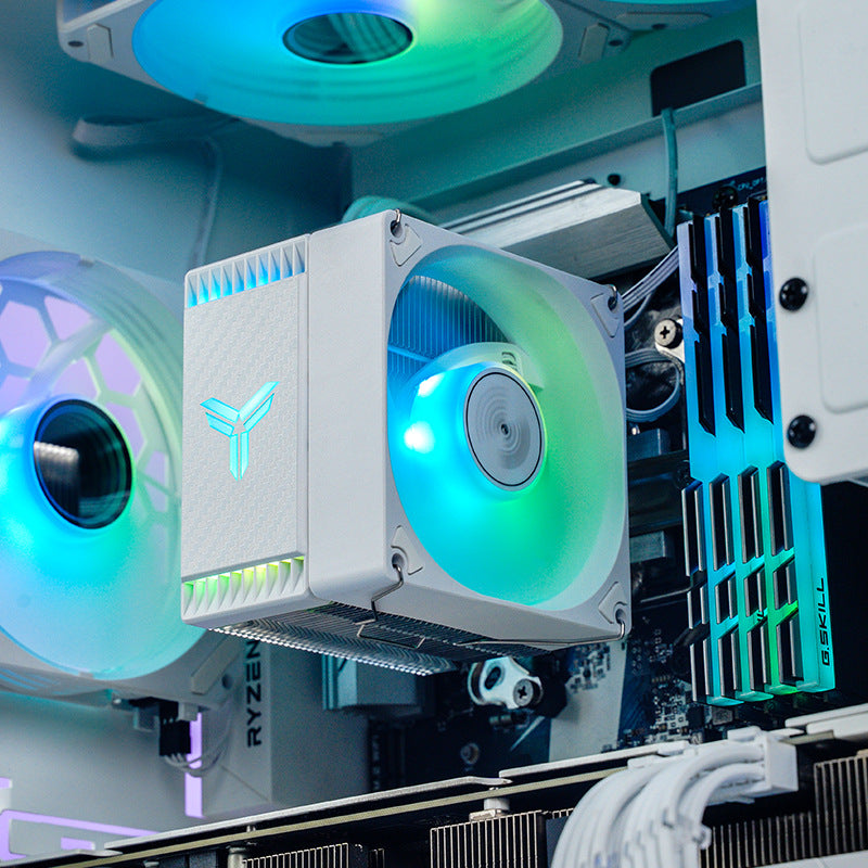 Qiao Sibo CR1400 EVO computer CPU cooler ARGB fan white desktop CR1000 tower air-cooled