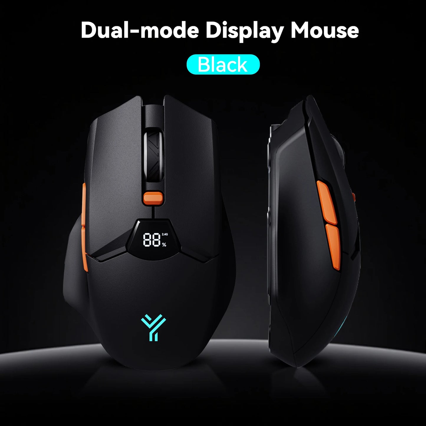 RESAUDGINE Ergonomic Wireless Mouse - Bluetooth 2.4G Rechargeable Gaming Mouse Upgrade your setup with the RESAUDGINE wireless gaming mouse. Enjoy 6 buttons, 20G acceleration, and dual-mode Bluetooth/2.4G connectivity. Perfe